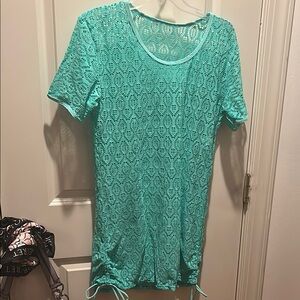 LIZENS Swim Coverup Dress Lace L NWT